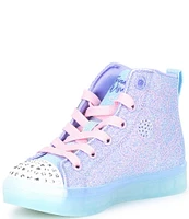 Skechers Girls' Twi-Lites 2.0 Twinkle Wishes Hi-Top Lighted Sneakers (Toddler)