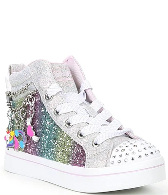 Skechers Girls' Twi-Lites Charm Glitz Lighted Hi-Top Sneakers (Toddler)