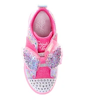 Skechers Girls' Twinkle Toes® Rhinestone Shuffle Brights Lighted Sneakers (Youth)