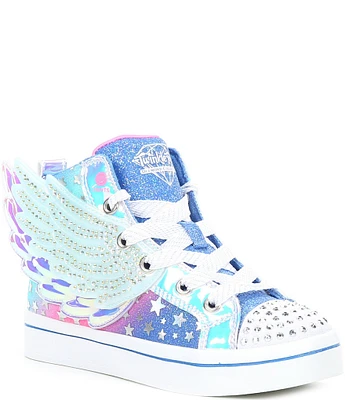 Skechers Girls' Twinkle Toes: Twi-Lites 2.0 Dreamy Wings Lighted Hi-Top Sneakers (Toddler)