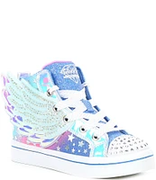 Skechers Girls' Twinkle Toes: Twi-Lites 2.0 Dreamy Wings Lighted Hi-Top Sneakers (Toddler)