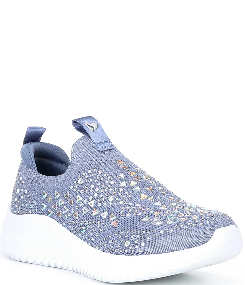 Skechers Girls' Ultra Flex 3.0 Sparkle Show Stopper Washable Sneakers (Toddler)