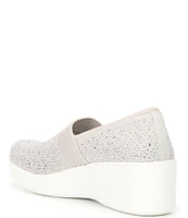 Skechers x Martha Stewart Pier-Lite Reflection Rhinestone Wedge Slip-Ons