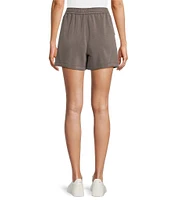 Skies Are Blue Brushed Modal Drawstring High Waist Shorts