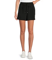 Skies Are Blue Brushed Modal Drawstring High Waist Shorts