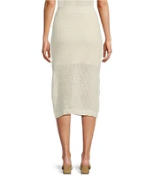 Skies Are Blue Crochet Lemons Applique Coordinating Midi Skirt