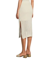 Skies Are Blue Crochet Lemons Applique Coordinating Midi Skirt