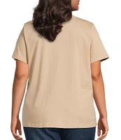 Skies Are Blue Plus Dreaming Of Graphic Short Sleeve T-Shirt