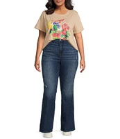 Skies Are Blue Plus Dreaming Of Graphic Short Sleeve T-Shirt