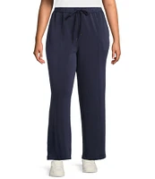 Skies Are Blue Plus High Rise Brushed Modal Blend Drawstring Pants