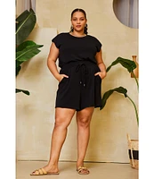 Skies Are Blue Plus Size Brushed Modal Shorts