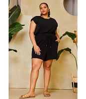 Skies Are Blue Plus Size Brushed Modal Shorts