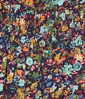 Skies Are Blue Plus Size Ditsy Floral Tiered Maxi Dress