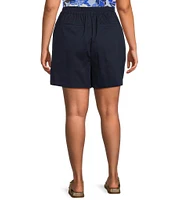 Skies Are Blue Plus Size Nautical Stretch Chino Shorts