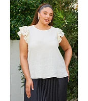 Skies Are Blue Plus Size Pleated Midi Skirt