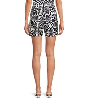 Skies Are Blue Printed Flat Front Coordinating Shorts