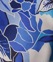Skies Are Blue Coordinating Satin Floral Printed Tier Maxi Skirt