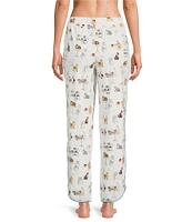 Sleep Sense Cafe Cats Print Coordinating Sleep Pants