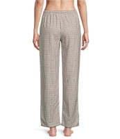 Sleep Sense Checkered Cotton Portuguese Flannel Drawstring Coordinating Sleep Pants