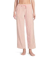 Sleep Sense Dotted Coordinating Drawstring Velour Sleep Pants