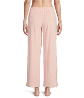 Sleep Sense Dotted Coordinating Drawstring Velour Sleep Pants