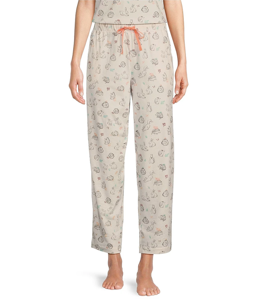 Sleep Sense Forest Animals Print Coordinating Capri Sleep Pants