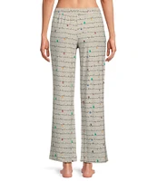 Sleep Sense Holiday Lights Print Knit Drawstring Coordinating Sleep Pant