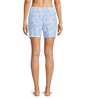 Sleep Sense Knit Multi Ikat Print Coordinating Sleep Short