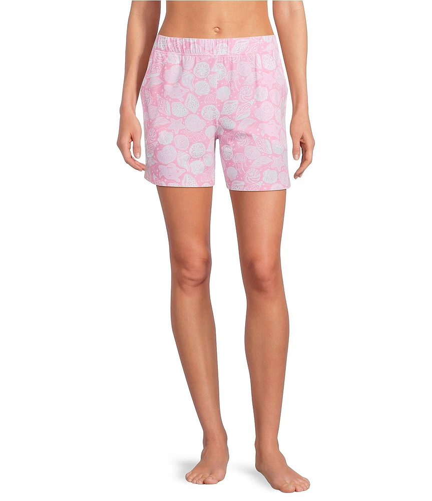 Sleep Sense Knit Summer Shell Print Coordinating Sleep Short