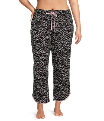 Sleep Sense Plus Size Heart Print Coordinating Sleep Pants