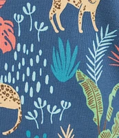 Sleep Sense Plus Size Safari Print Short Sleeve Scoop Neck Coordinating Sleep Top