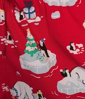 Sleep Sense Polar Bear Print Knit Drawstring Coordinating Holiday Sleep Pant