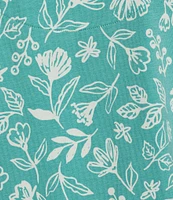 Sleep Sense Sketch Floral Print Short Sleeve Scoop Neck Coordinating Sleep Top