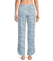 Sleep Sense Sleep Script Print Coordinating Sleep Pants