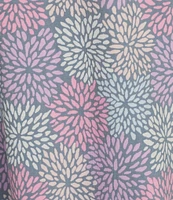 Sleep Sense Spring Mums Print Short Sleeve Scoop Neck Coordinating Sleep Top