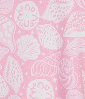 Sleep Sense Summer Shell Print Short Sleeve Scoop Neck Coordinating Sleep Top