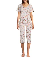 Sleep Sense Western Dogs Print Short Sleeve Scoop Neck Coordinating Sleep Top