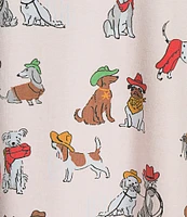 Sleep Sense Western Dogs Print Short Sleeve Scoop Neck Coordinating Sleep Top