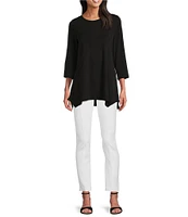 Slim Factor by Investments Coordinating Ponte Knit Ankle Skinny Pants