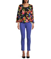 Slim Factor by Investments Coordinating Ponte Knit Ankle Skinny Pants