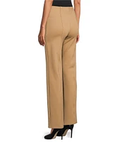 Slim Factor by Investments Ponte Knit No Waist Slim Straight Pants
