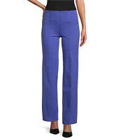 Slim Factor by Investments Ponte Knit No Waist Slim Straight Pants