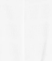 Slim Factor By Investments Dylan Puckered Stripe Tie Front V-Neck 3/4 Sleeve Top