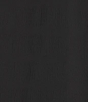 Slim Factor By Investments Dylan Puckered Stripe Tie Front V-Neck 3/4 Sleeve Top
