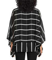 Slim Factor by Investments Elbow Sleeve Crew Neck Double Layer Top