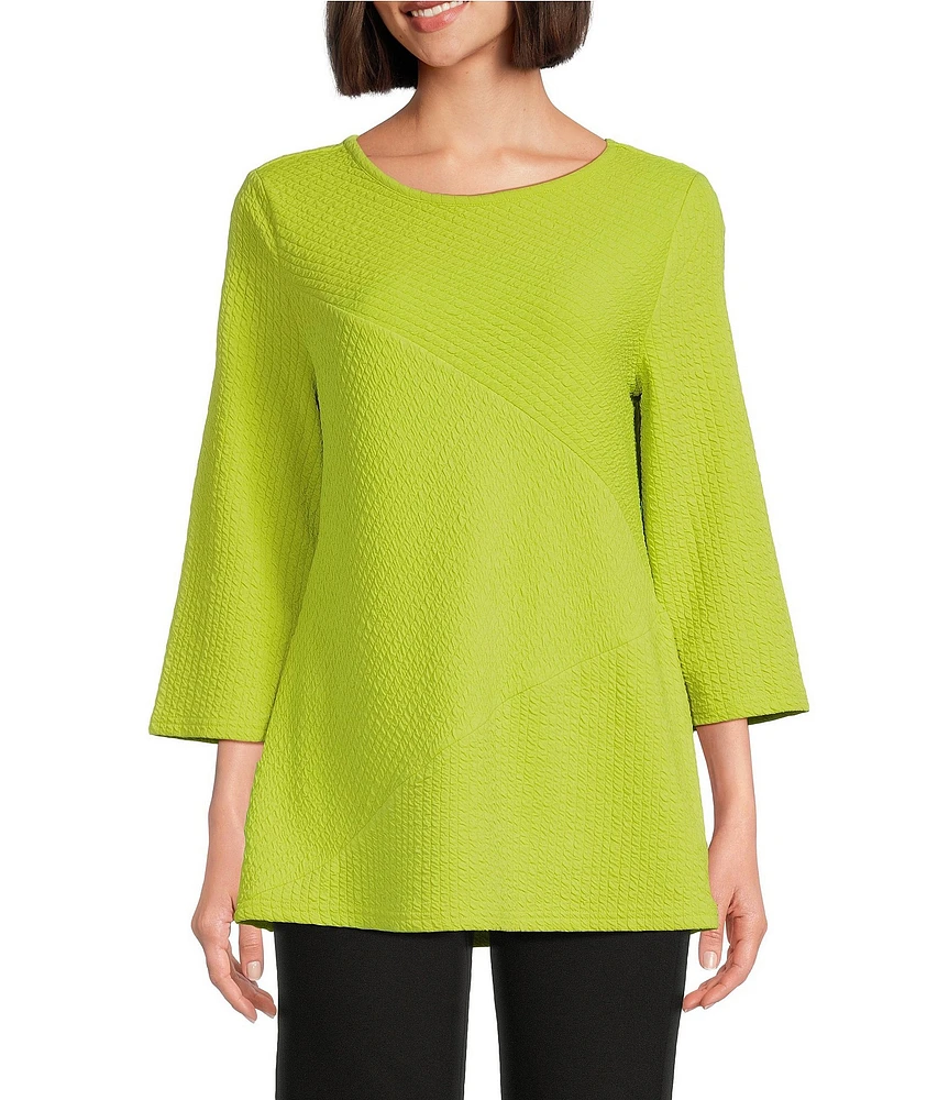 Slim Factor by Investments Flare 3/4 Sleeve Top