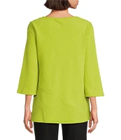 Slim Factor by Investments Flare 3/4 Sleeve Top
