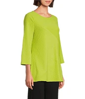 Slim Factor by Investments Flare 3/4 Sleeve Top