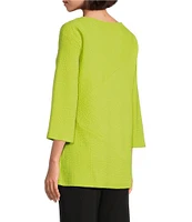 Slim Factor by Investments Flare 3/4 Sleeve Top