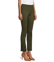 Slim Factor by Investments No-Waist Ankle Ponte Knit Pants